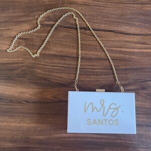 EUC Mrs Santos hard plastic side bag